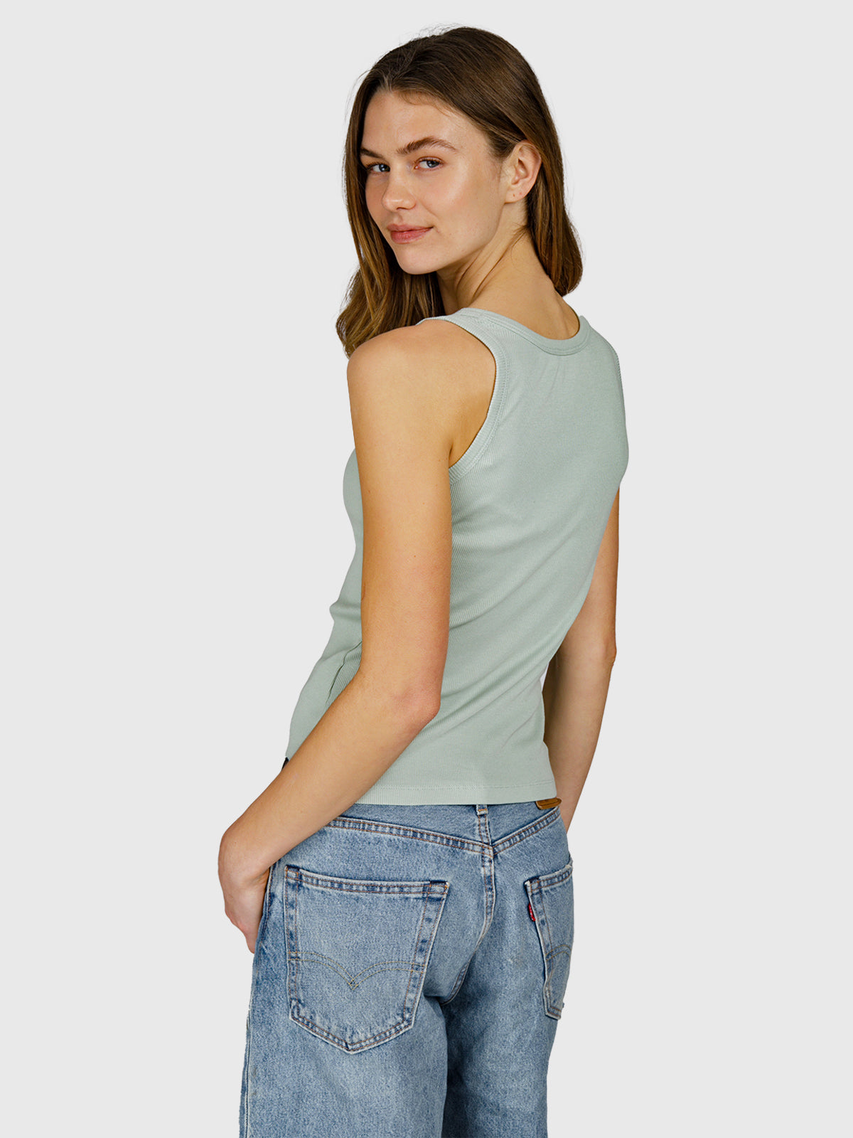 Toppira Damen Top | Aqua Grey