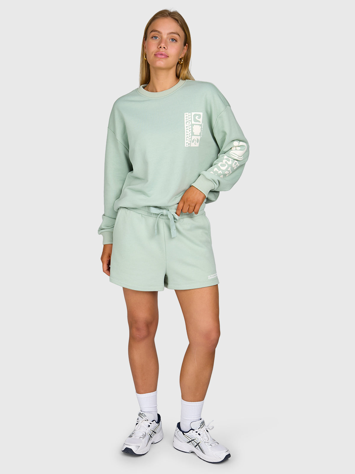 Yanouka Dames Sweater | Aqua Grey