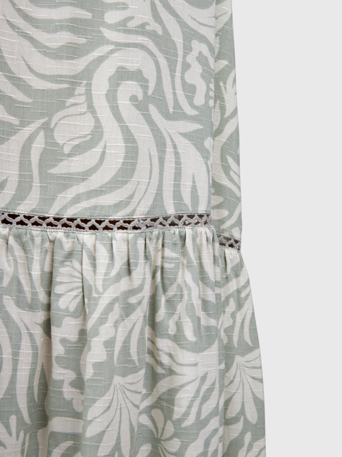Romaine-Print Damen Skirt | Feather Grey