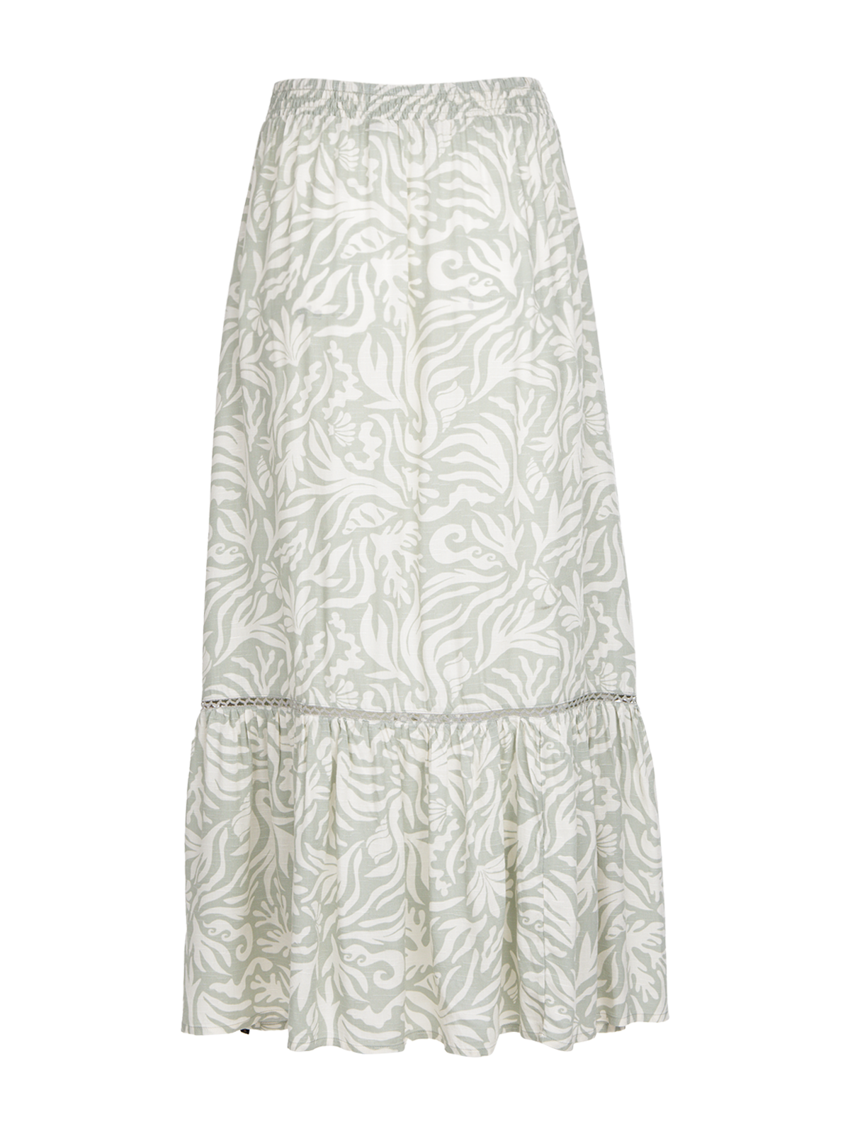 Romaine-Print Damen Skirt | Feather Grey