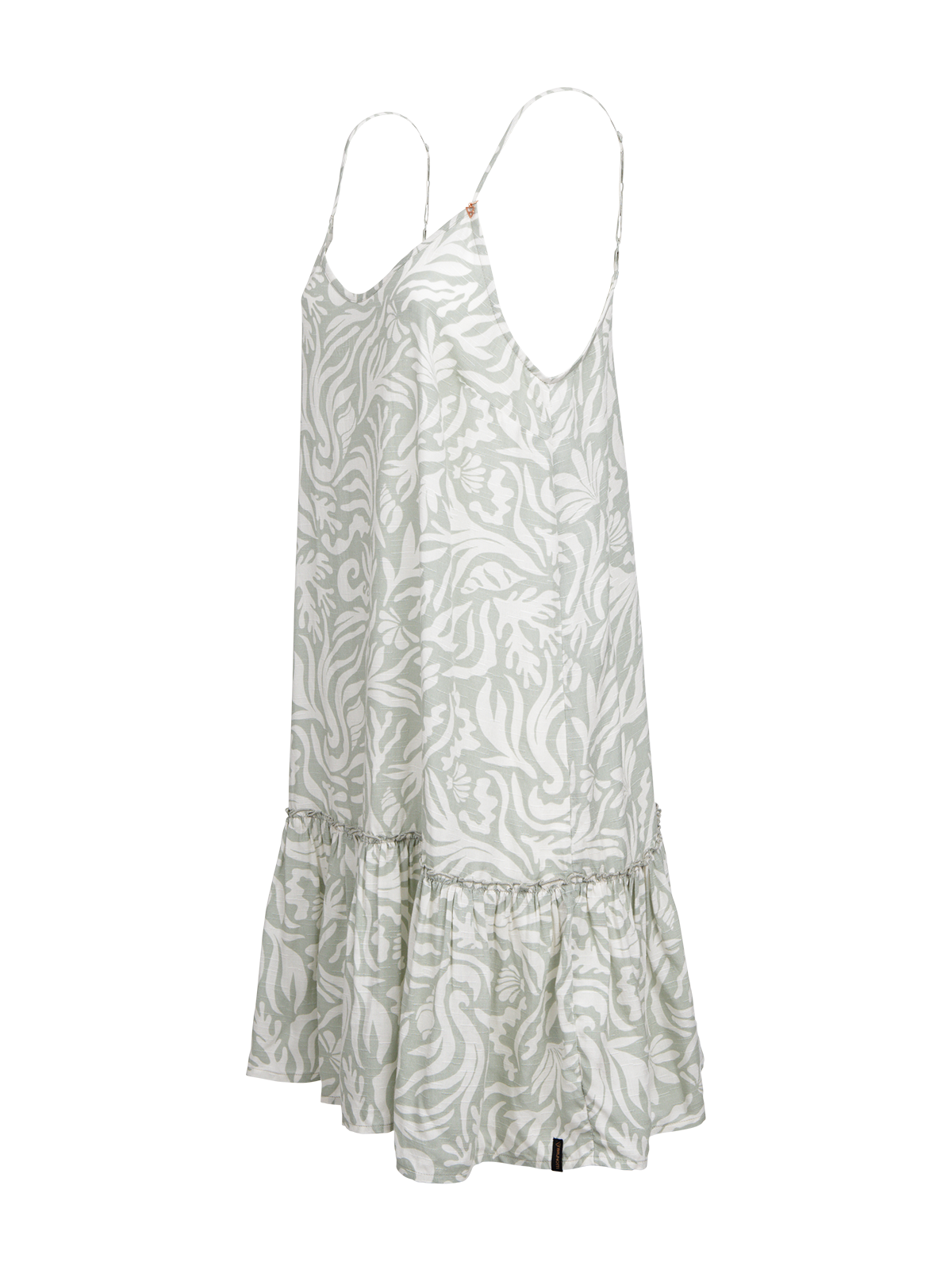 Nami-Print Women Dress | Aqua Grey