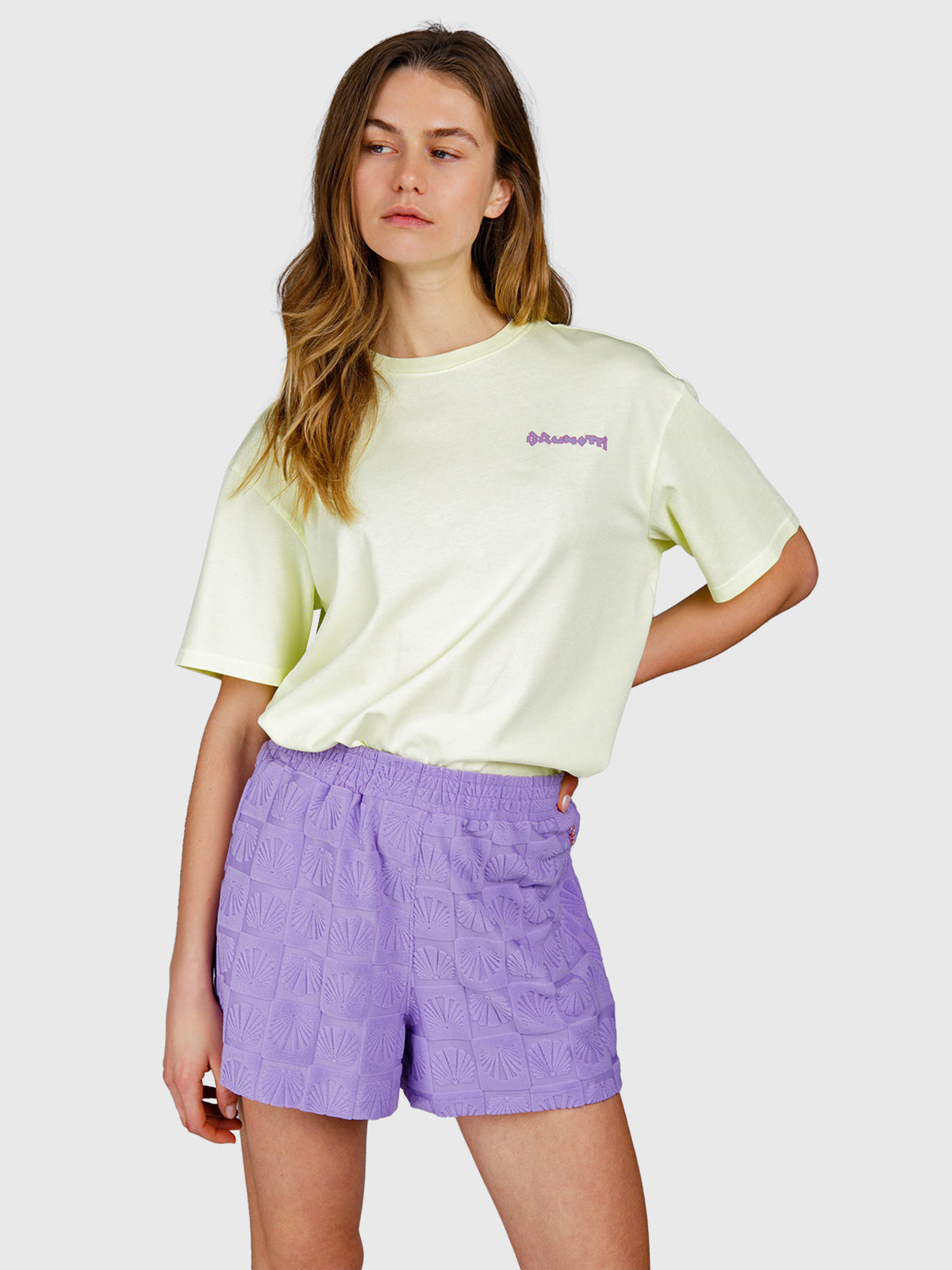 Afra-Shell Dames Short | Wisteria