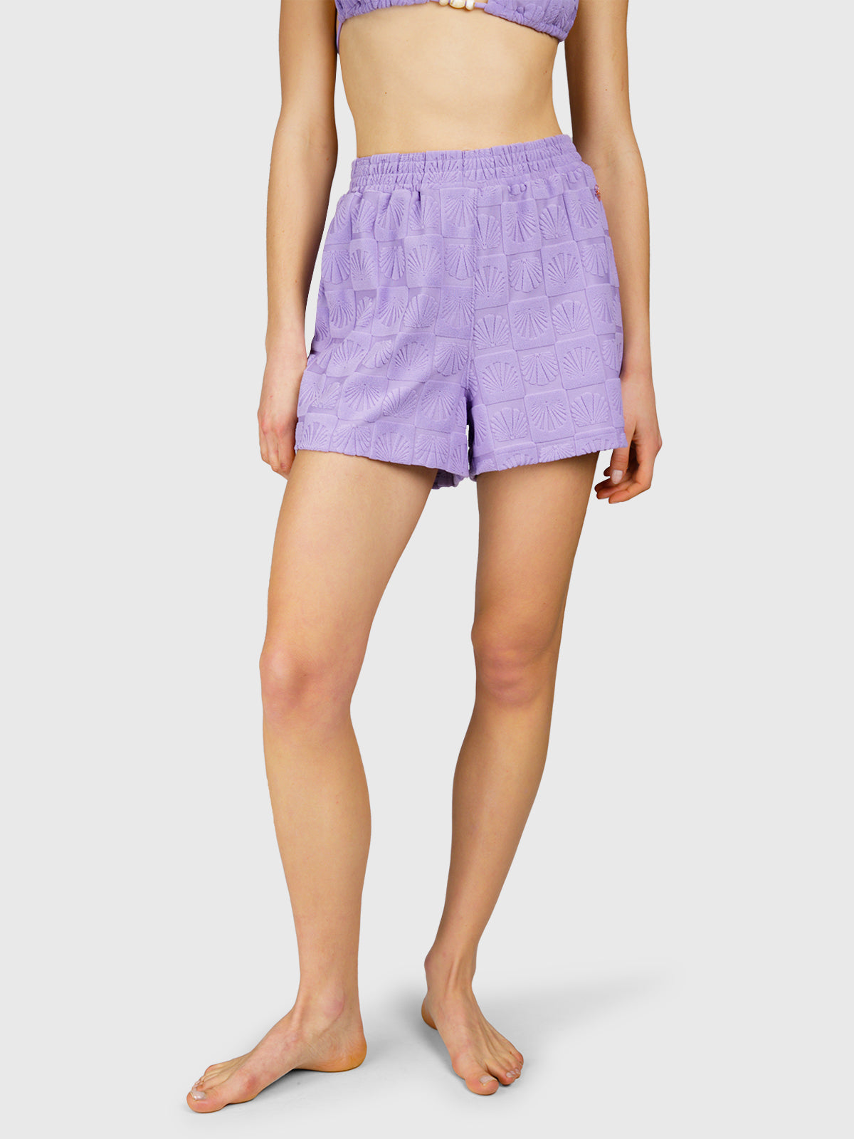 Afra-Shell Dames Short | Wisteria