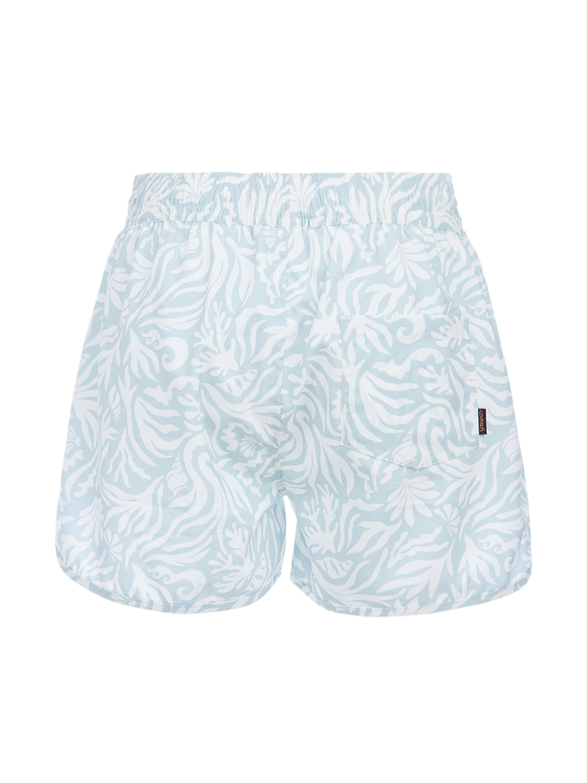 Toluca-Print Women Swim Shorts | Aqua Grey