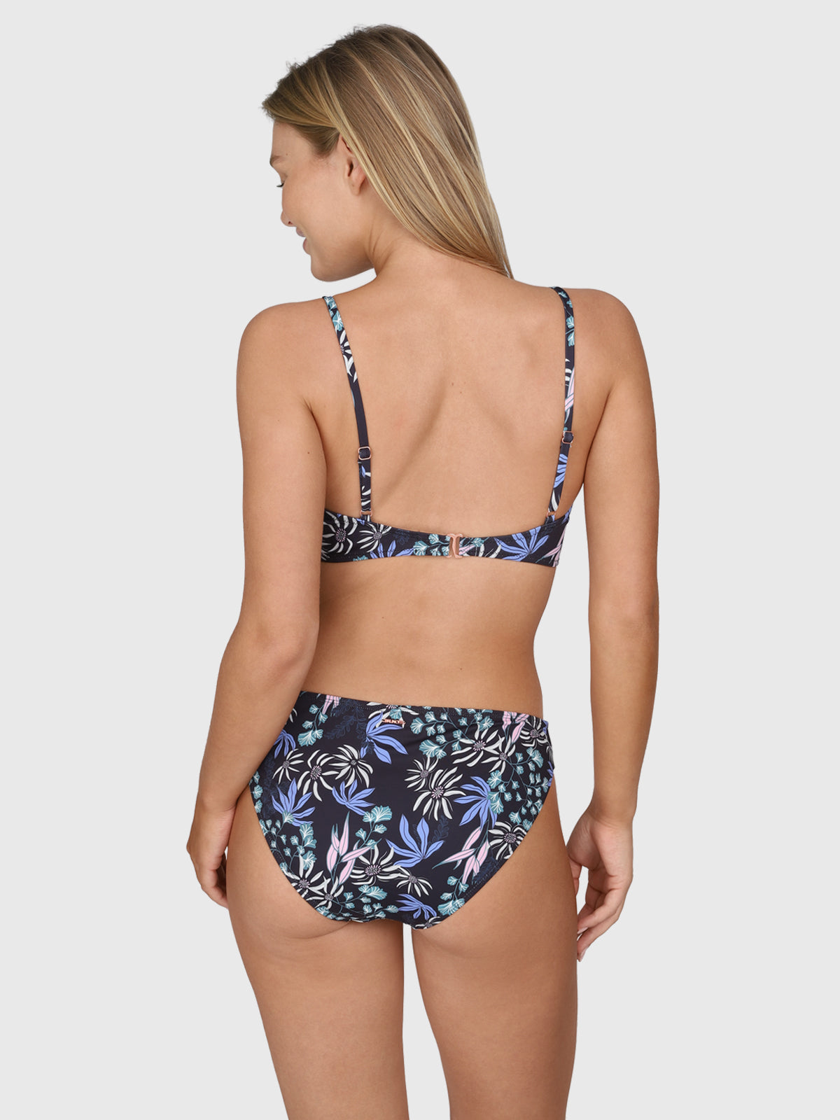 Diamia-Print Women Bikini Top | Black