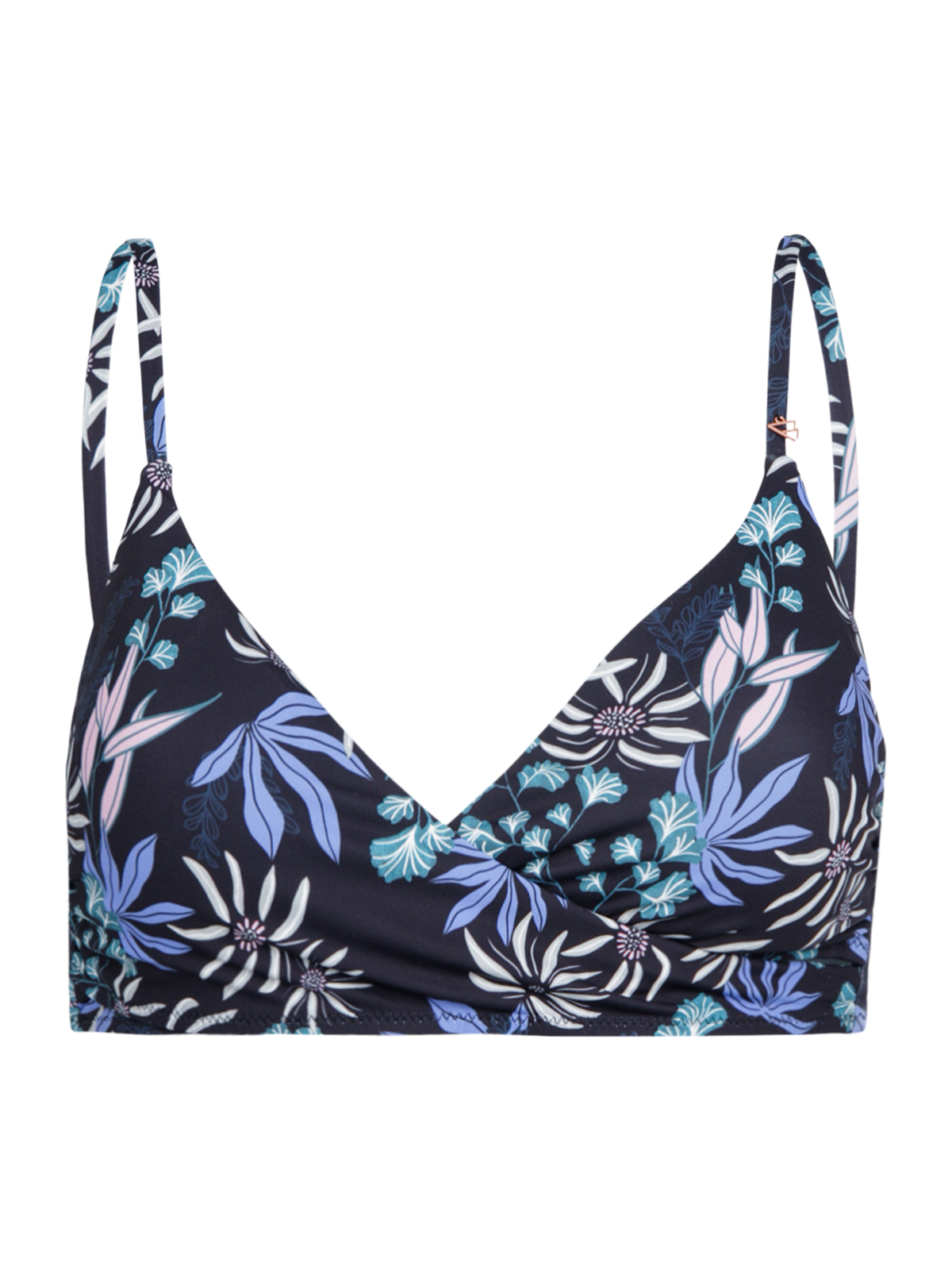 Diamia-Print Women Bikini Top | Black