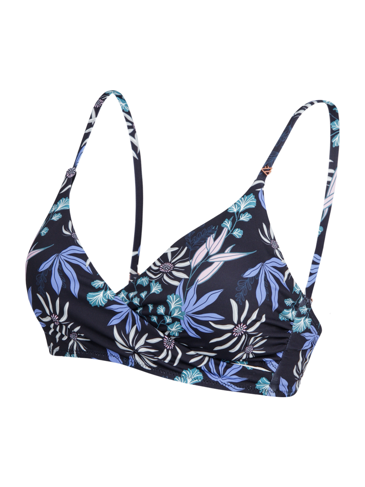 Diamia-Print Women Bikini Top | Black