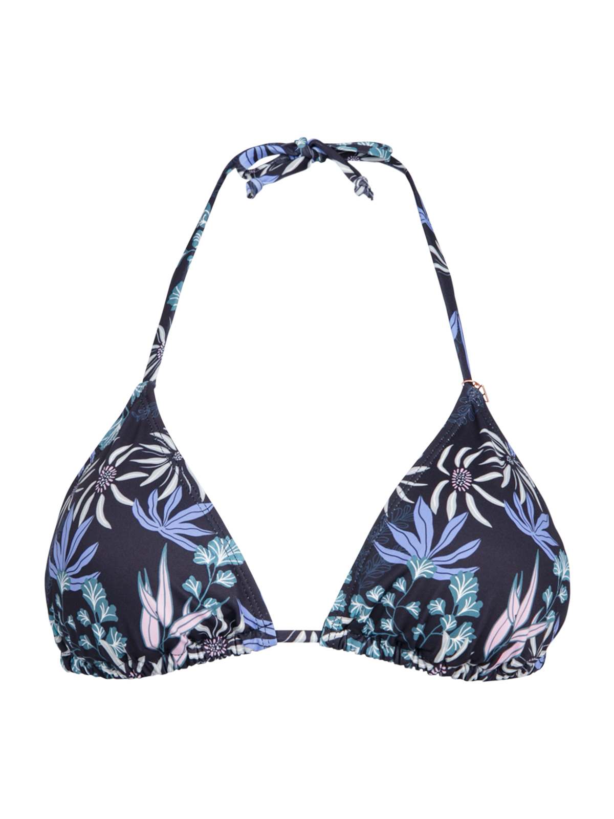 Novalee-Print Women Bikini Top | Black