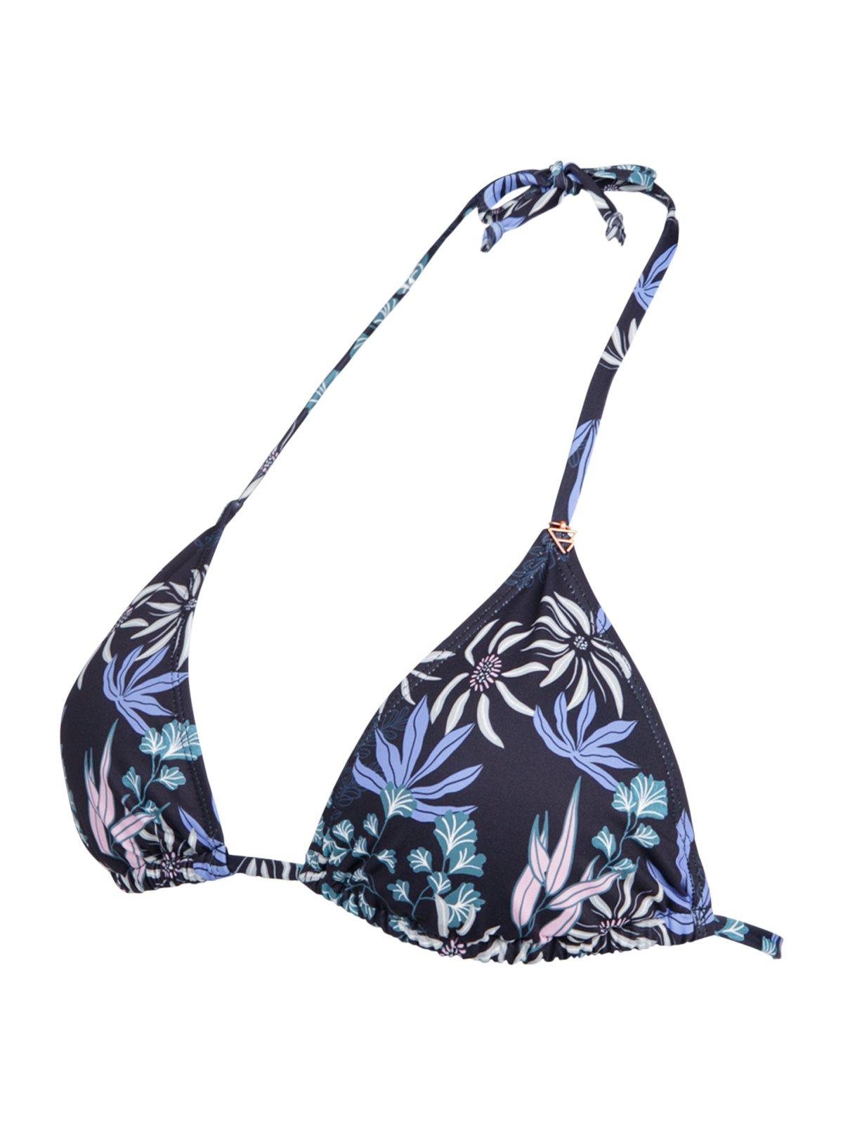 Novalee-Print Women Bikini Top | Black