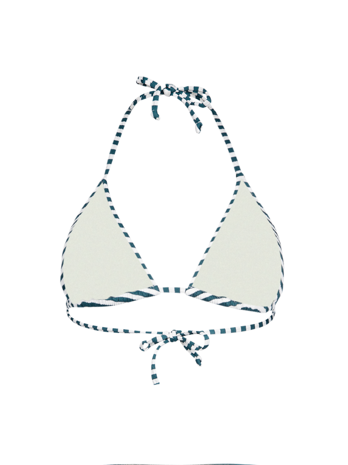Novalee-Stripe Women Bikini Top | Snow