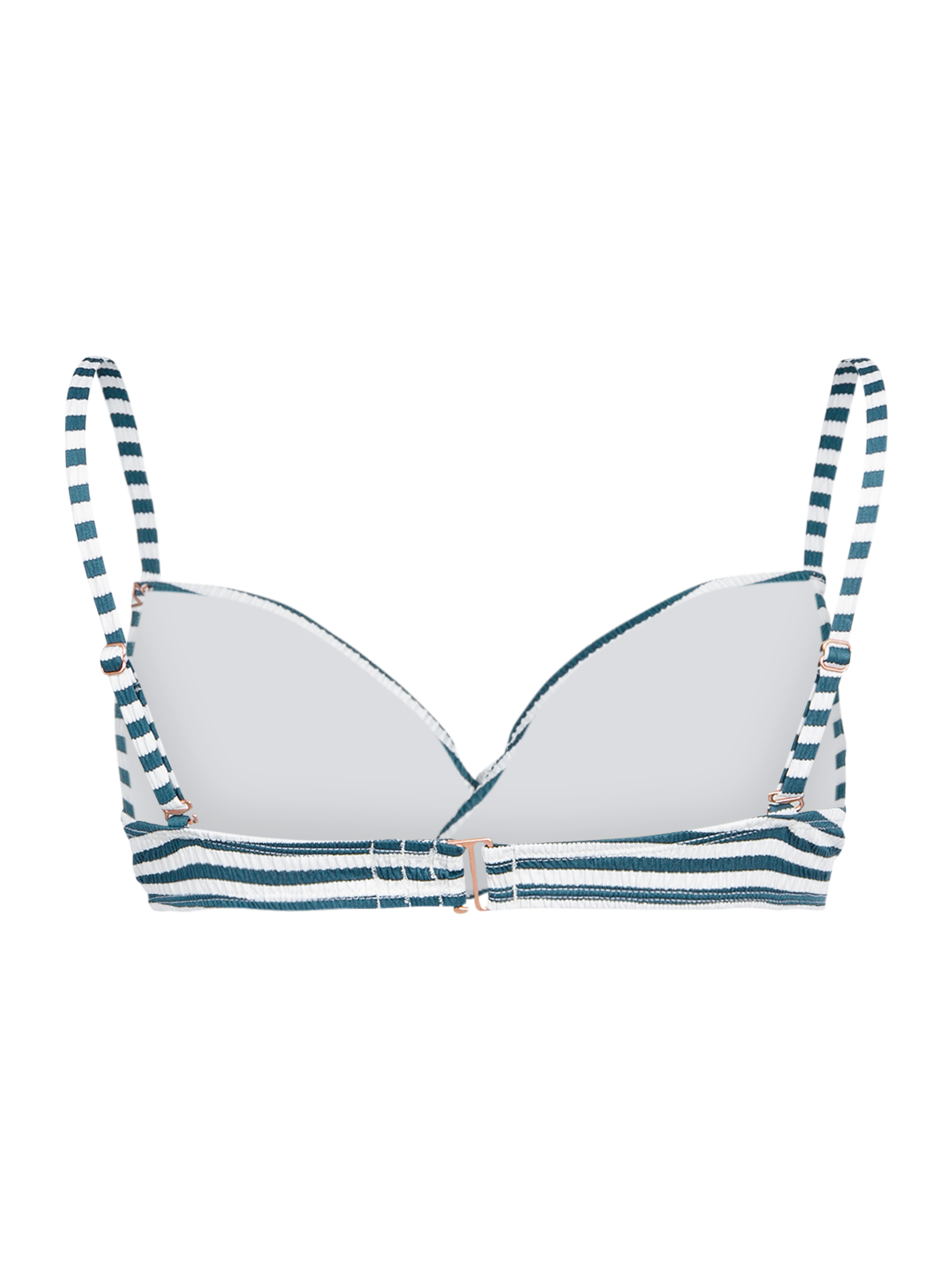 Stefana-Stripe Women Bikini Top | Snow