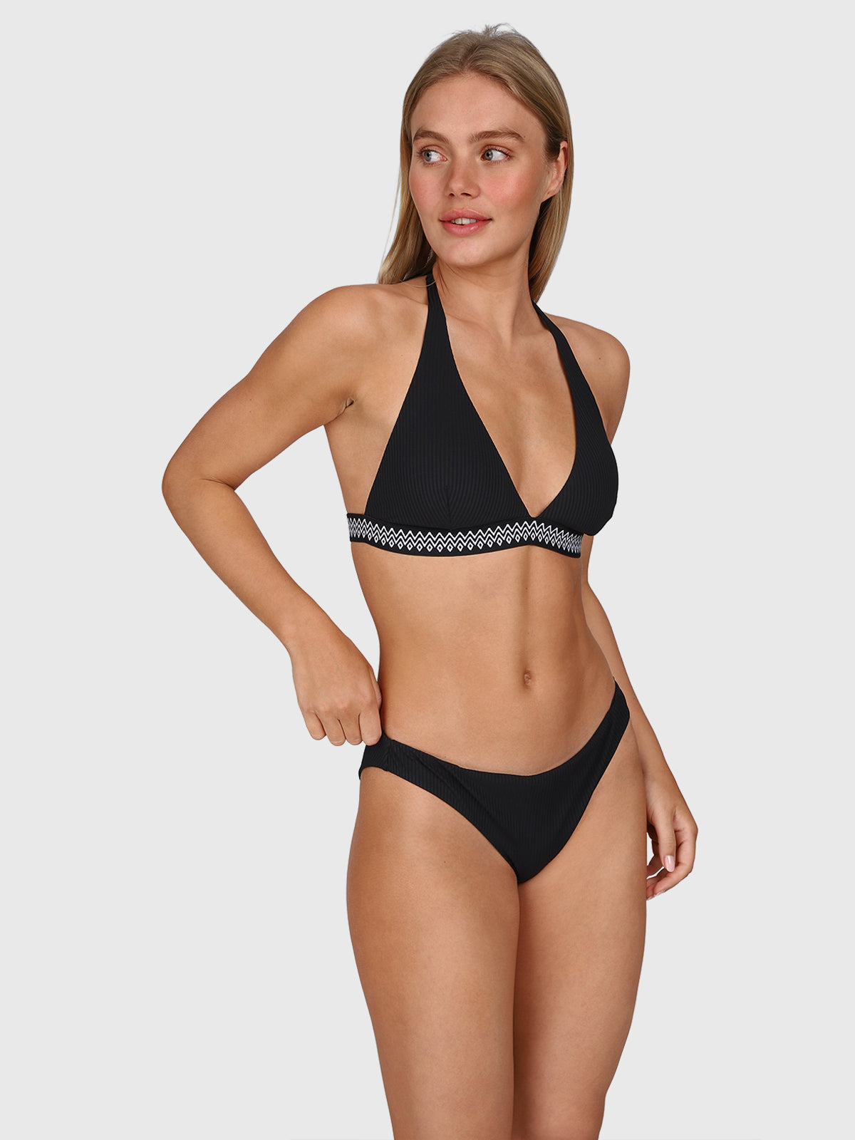 Nell-Rib Women Bikini Bottom | Black