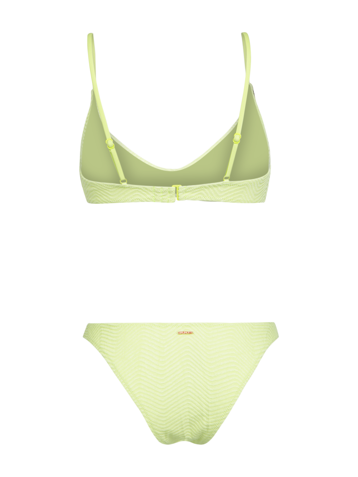 Jezzlee-Chevron Dames Bikini | Daiquiri Green