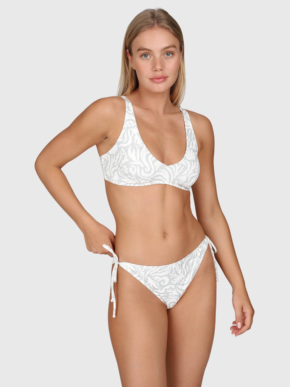 Lavinja-Print Women Bikini | Aqua Grey