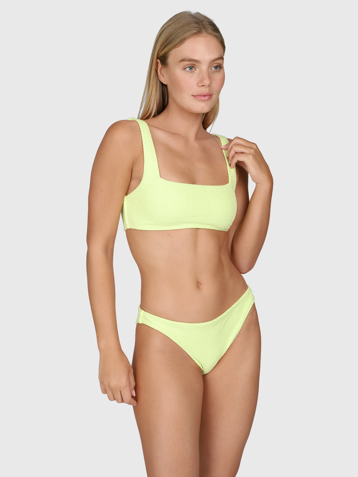Lillio-Chevron Women Bikini | Daiquiri Green