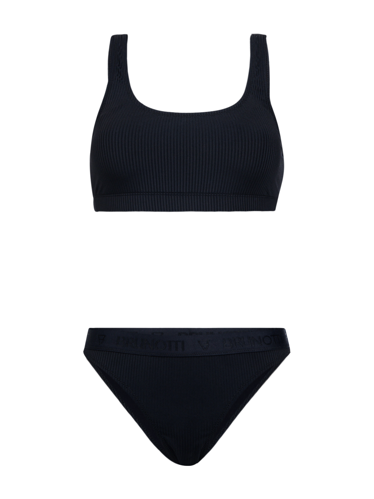 Nell-Print Damen Bikini Bottom | Schwarz 