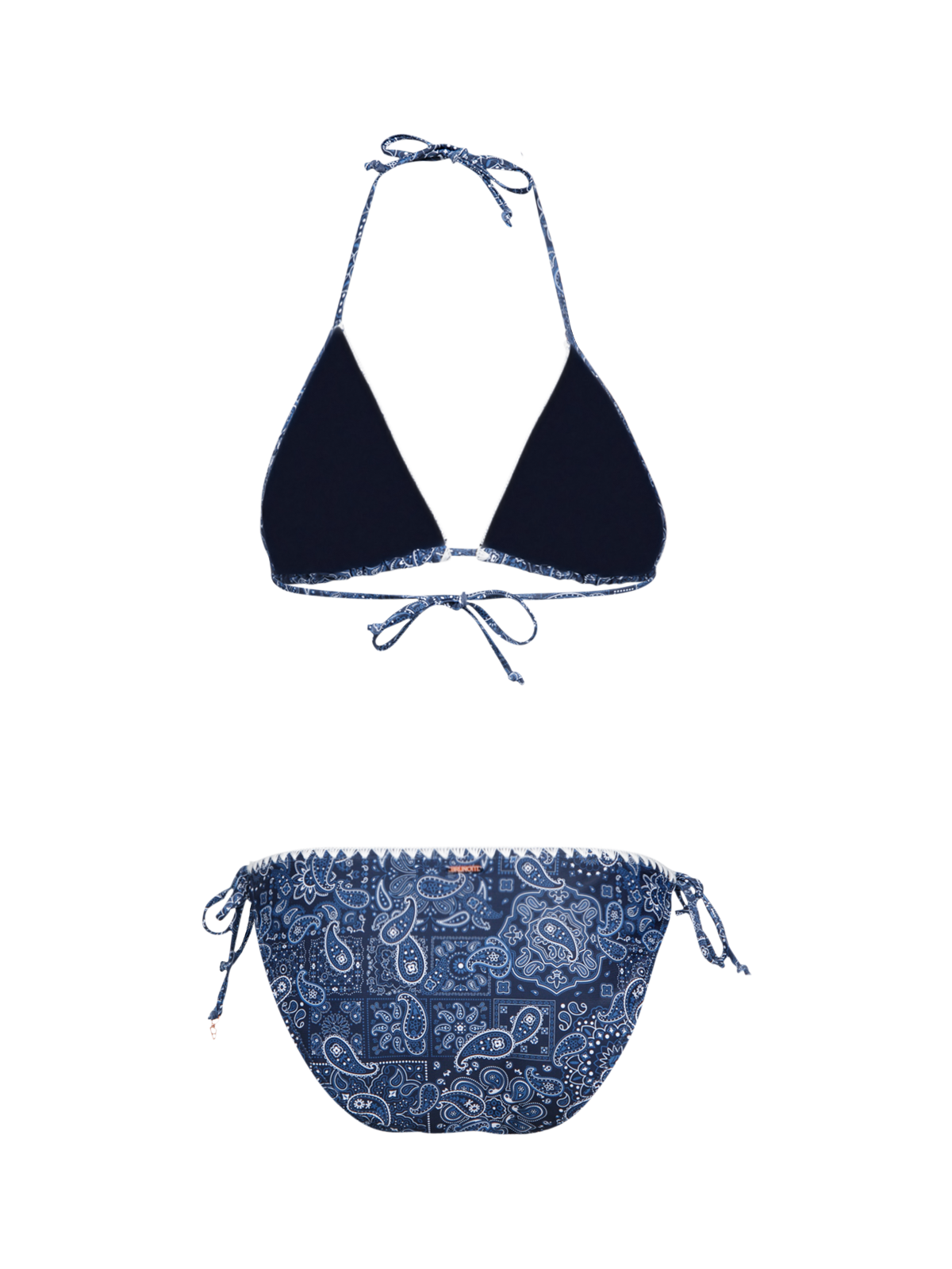 Rosy-Print Women Bikini | Indigo Blue
