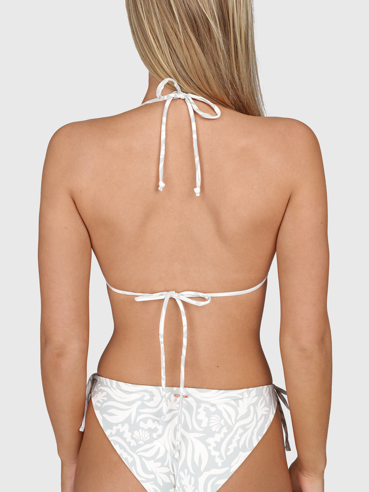 Vivienne-Print Dames Bikini | Aqua Grey