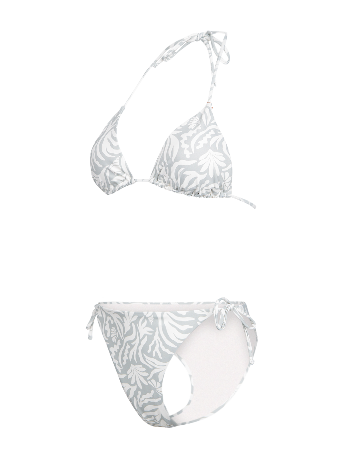 Vivienne-Print Dames Bikini | Aqua Grey