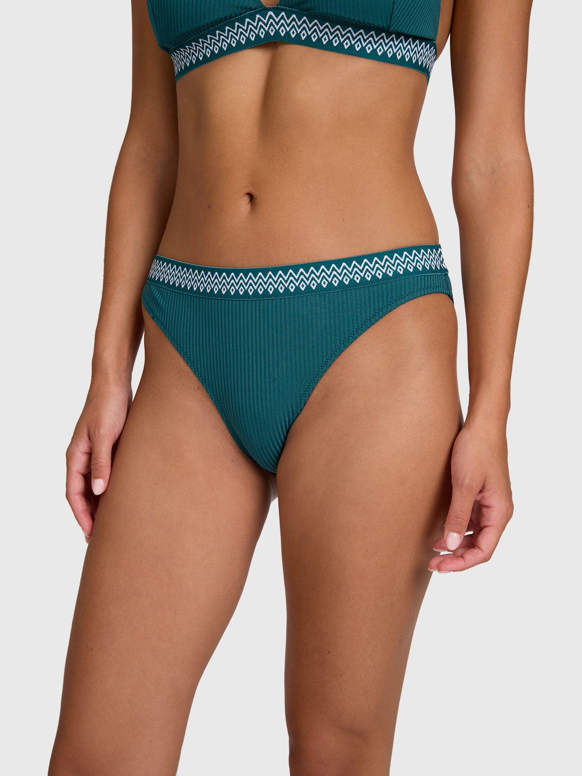 Relay-Rib Dames Bikini Bottom | Mediterranea