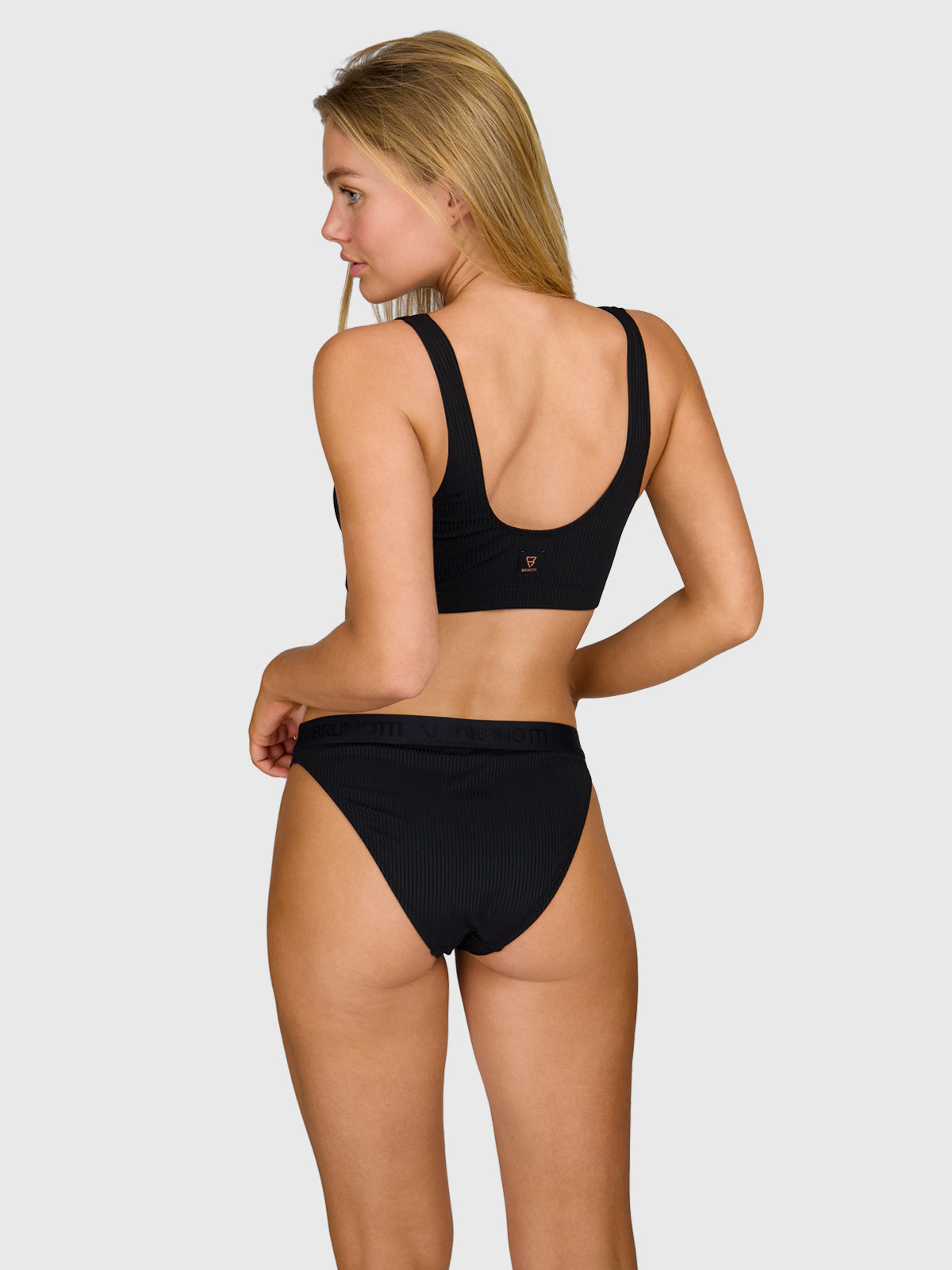 Relay-Rib Women Bikini Bottom | Black