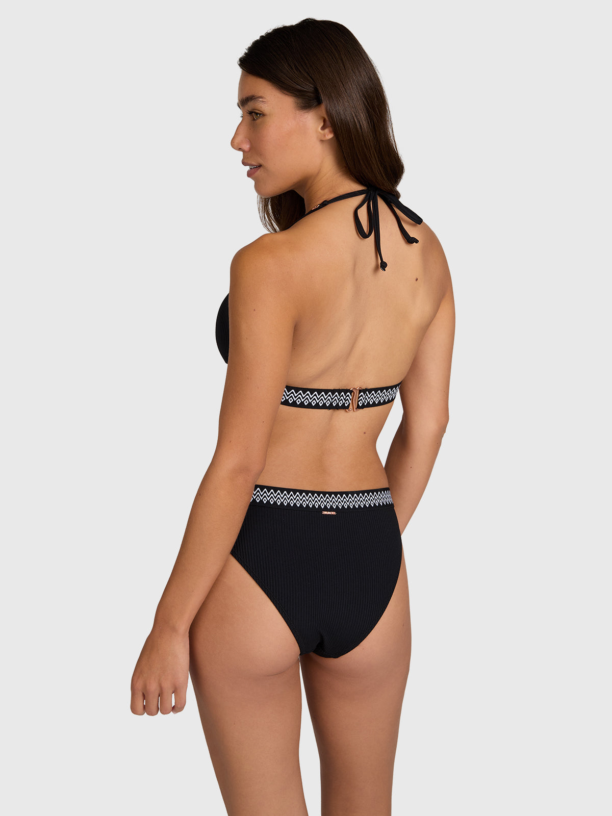Relay-Rib Women Bikini Bottom | Black