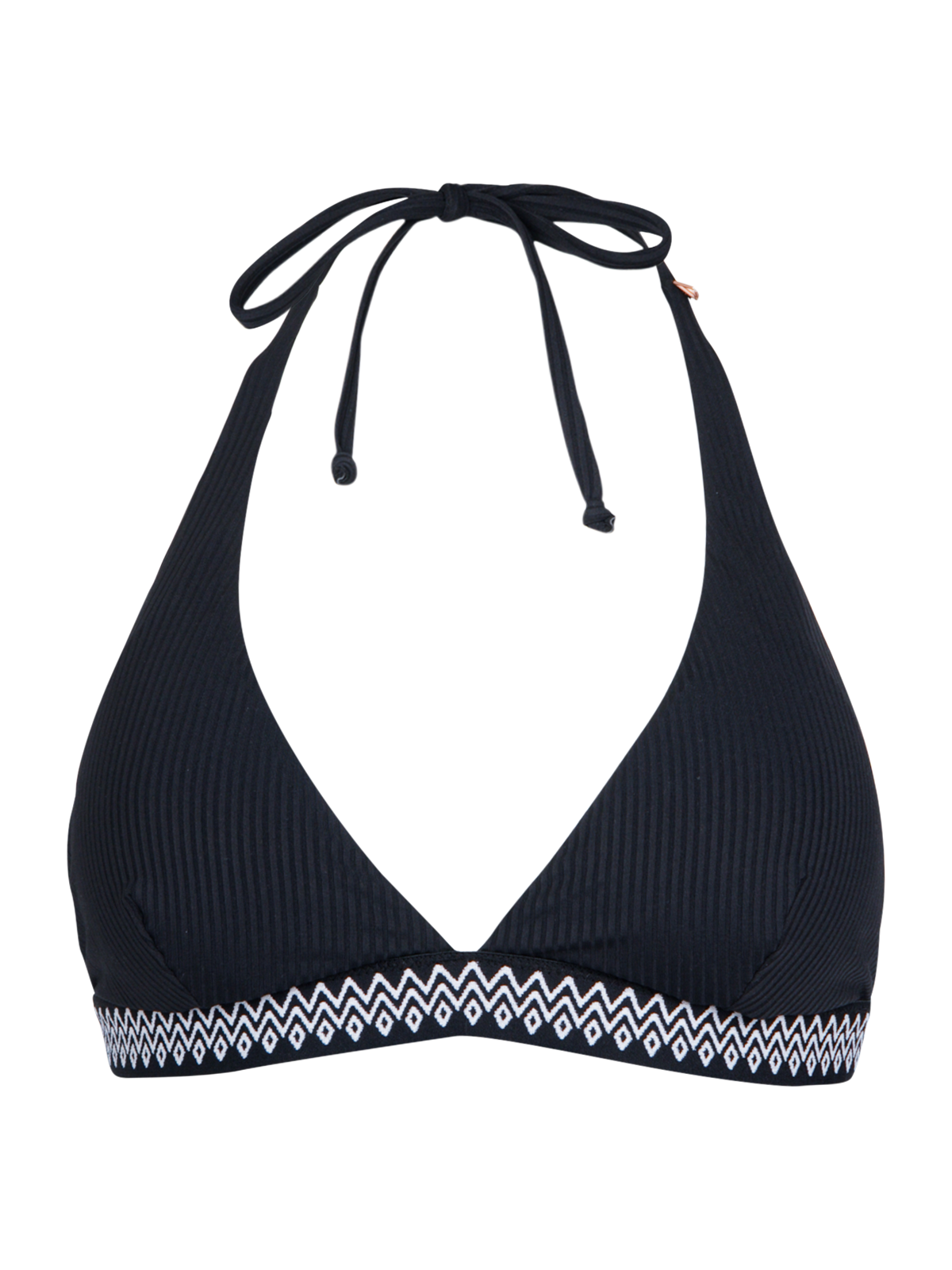 Relay-Rib Women Bikini Top | Black