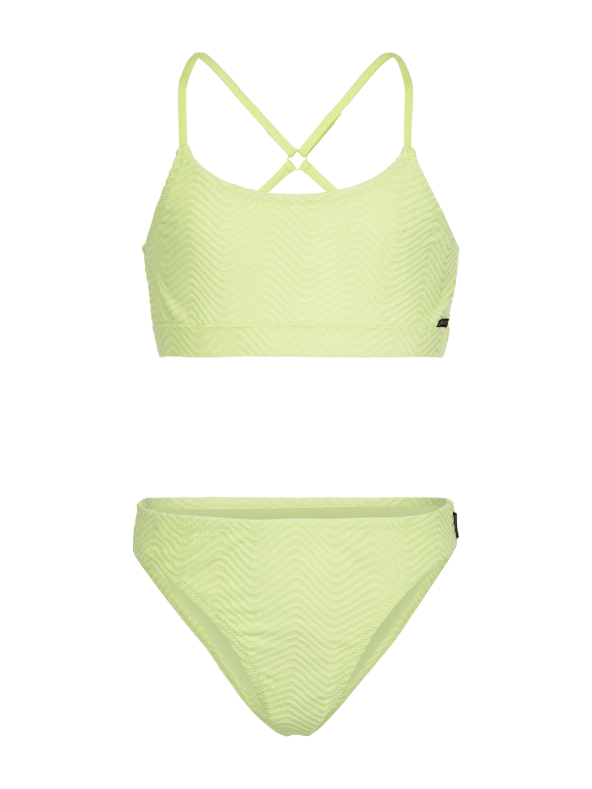 Sofia-Chevron Girls Bikini | Daiquiri Green