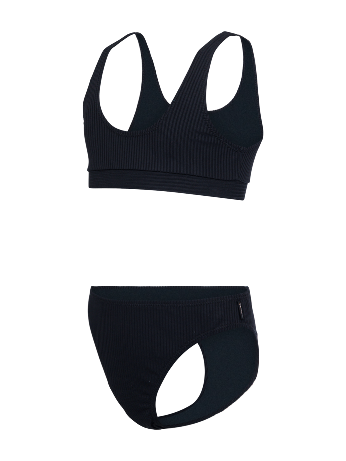 Myla-Rib Girls Bikini | Black