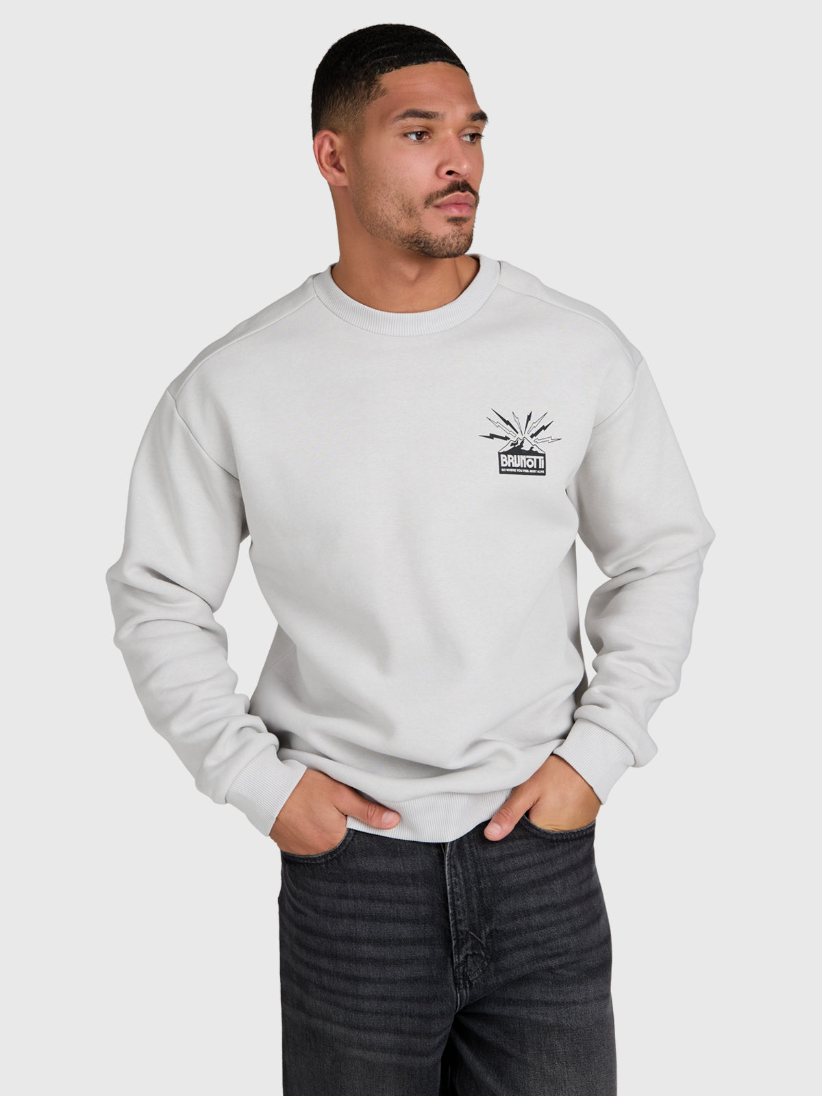 Naldo Men Sweater | Soft Grey