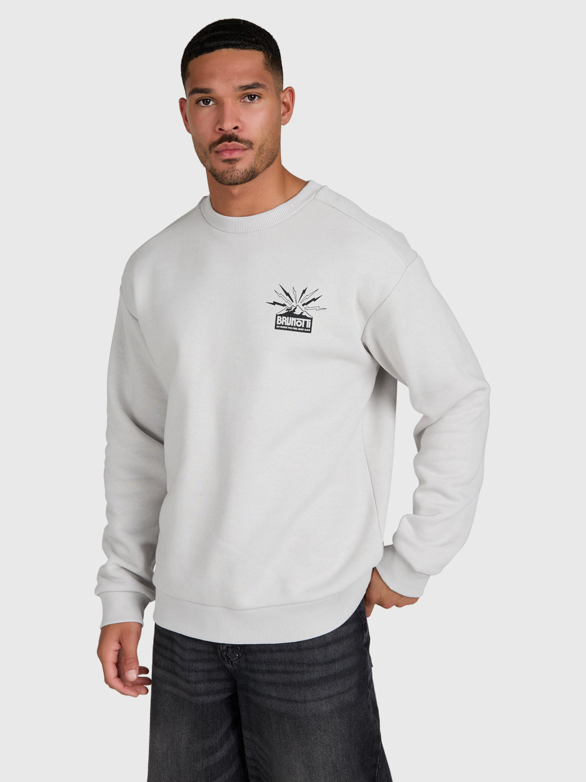 Naldo Men Sweater | Soft Grey
