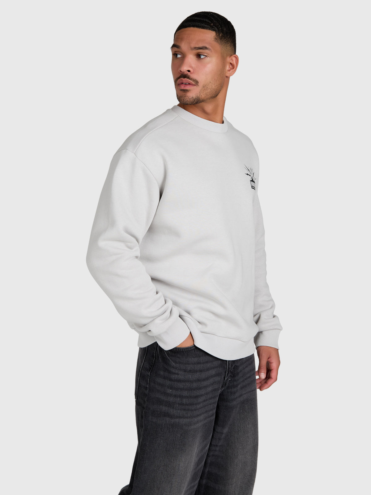 Naldo Men Sweater | Soft Grey