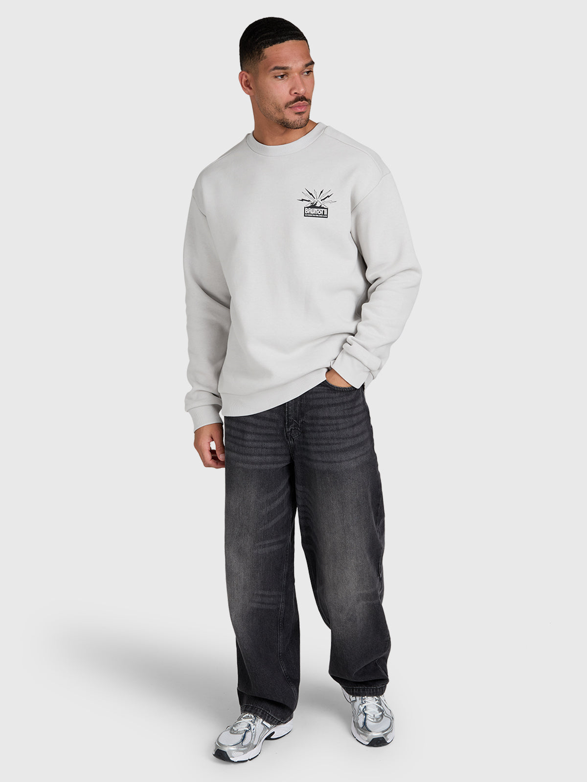 Naldo Men Sweater | Soft Grey