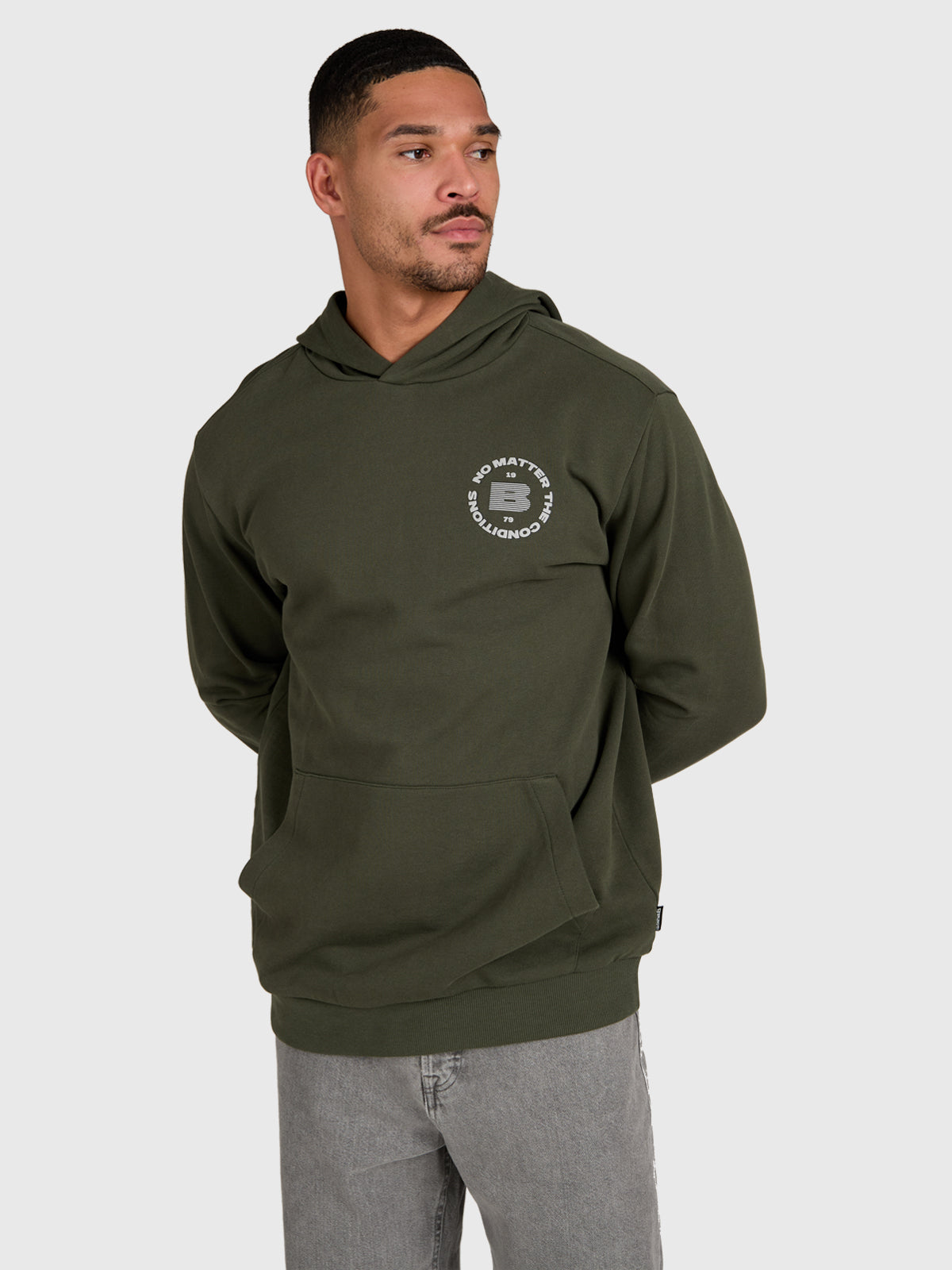 Colombis Men Hoodie | Deep Green