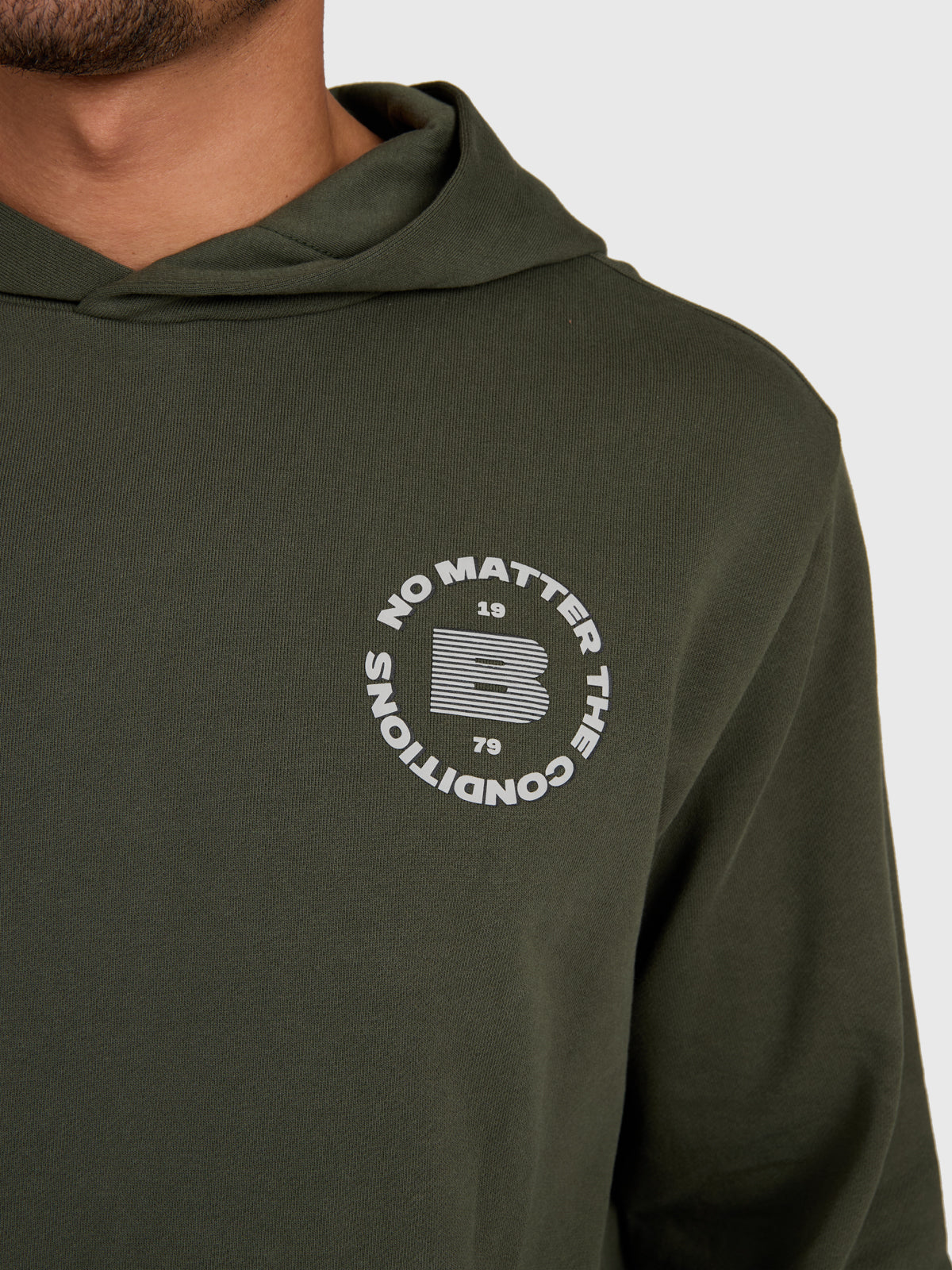 Colombis Men Hoodie | Deep Green