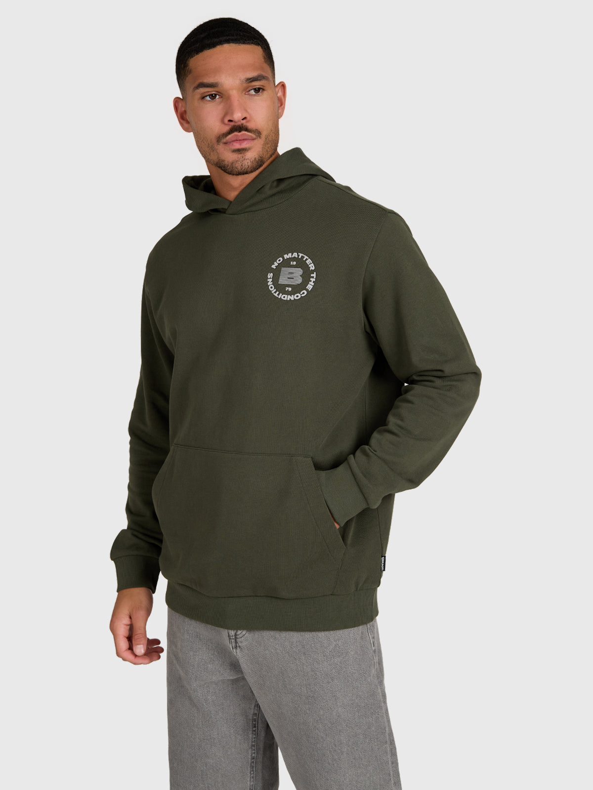 Colombis Men Hoodie | Deep Green