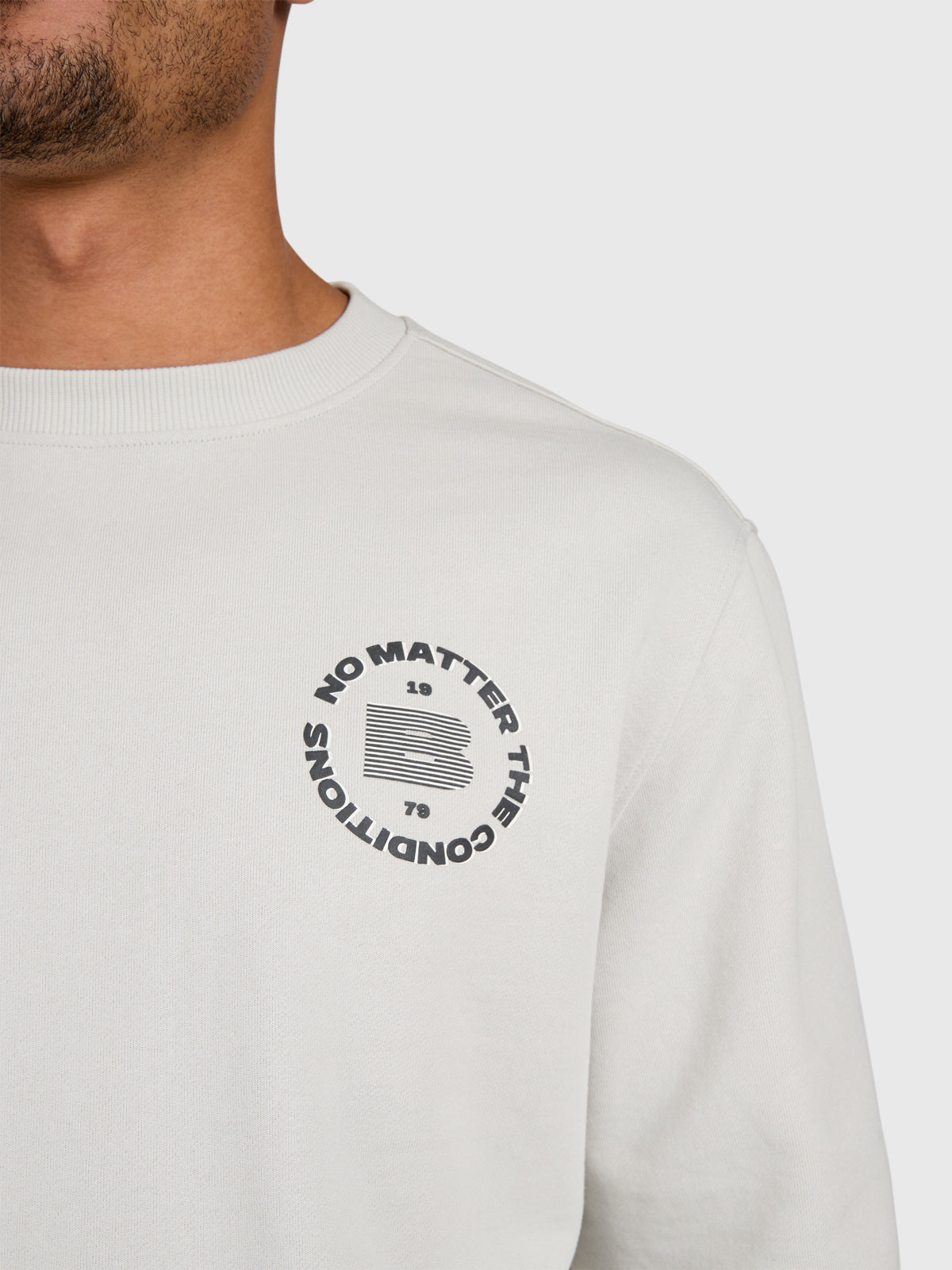 Naldis Men Crew | Soft Grey