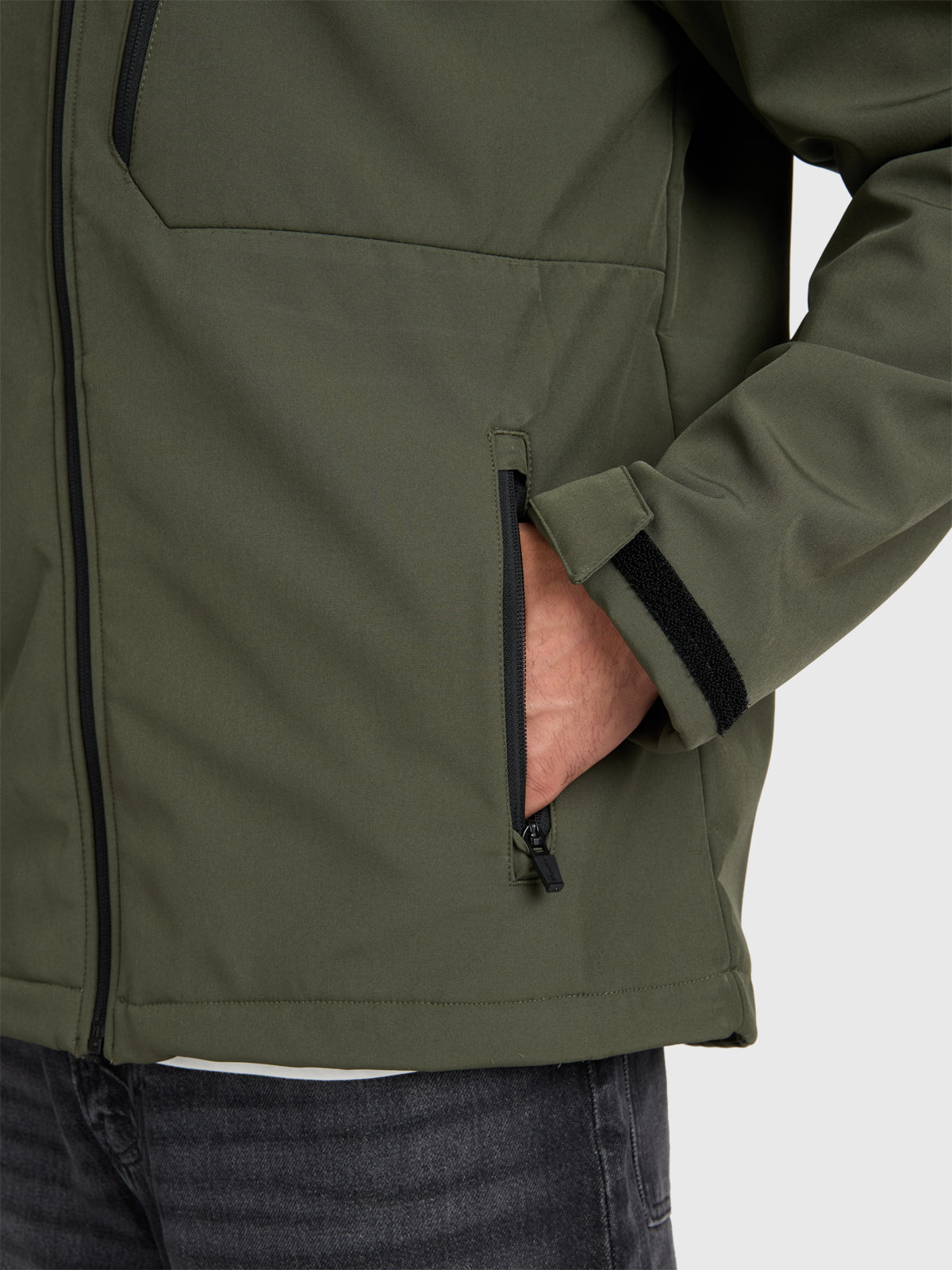 Mick Men Softshell Jacket | Deep Green