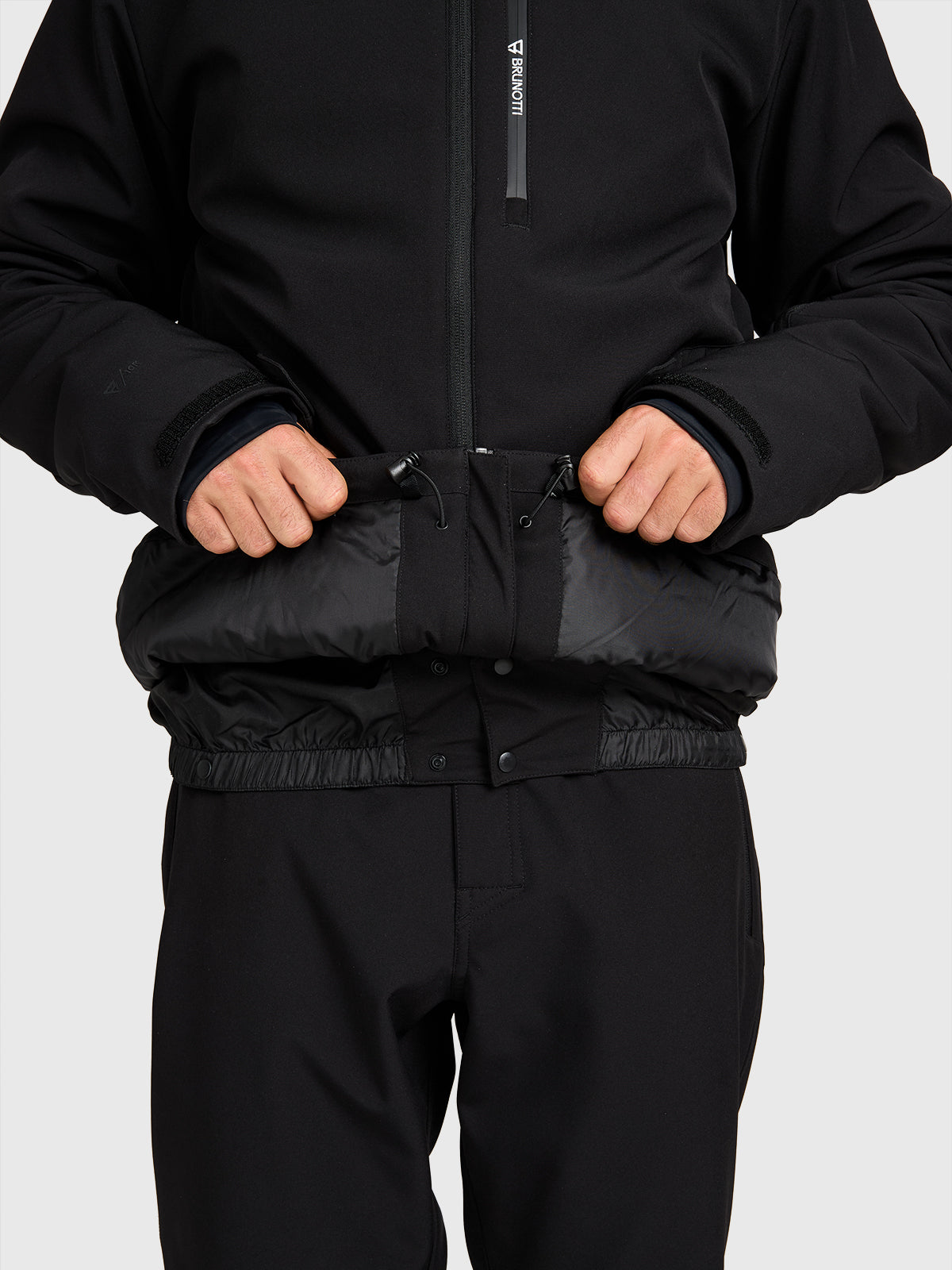 Marsalo Men Softshell Jacket Snow | Black