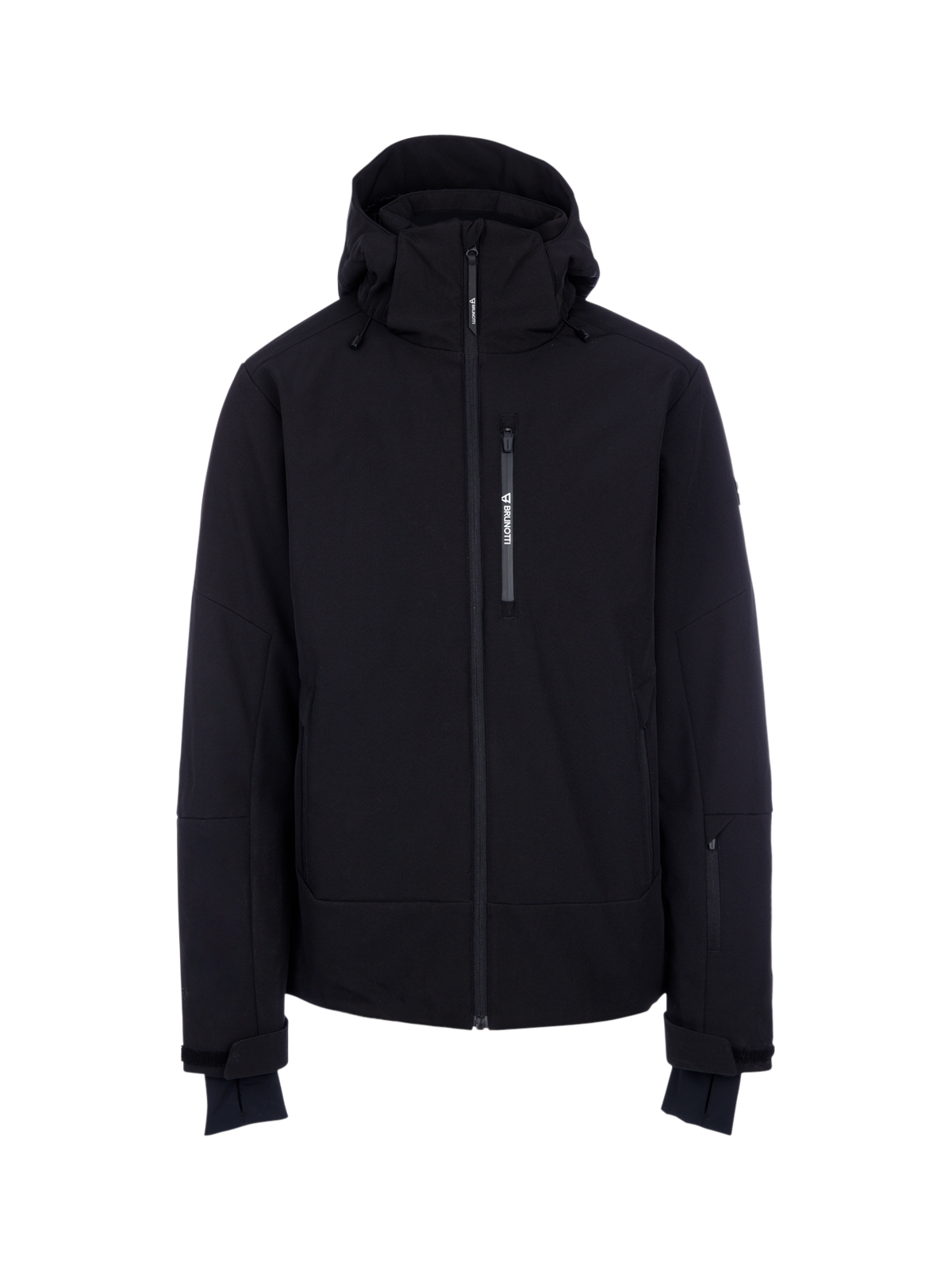 Marsalo Men Softshell Jacket Snow | Black
