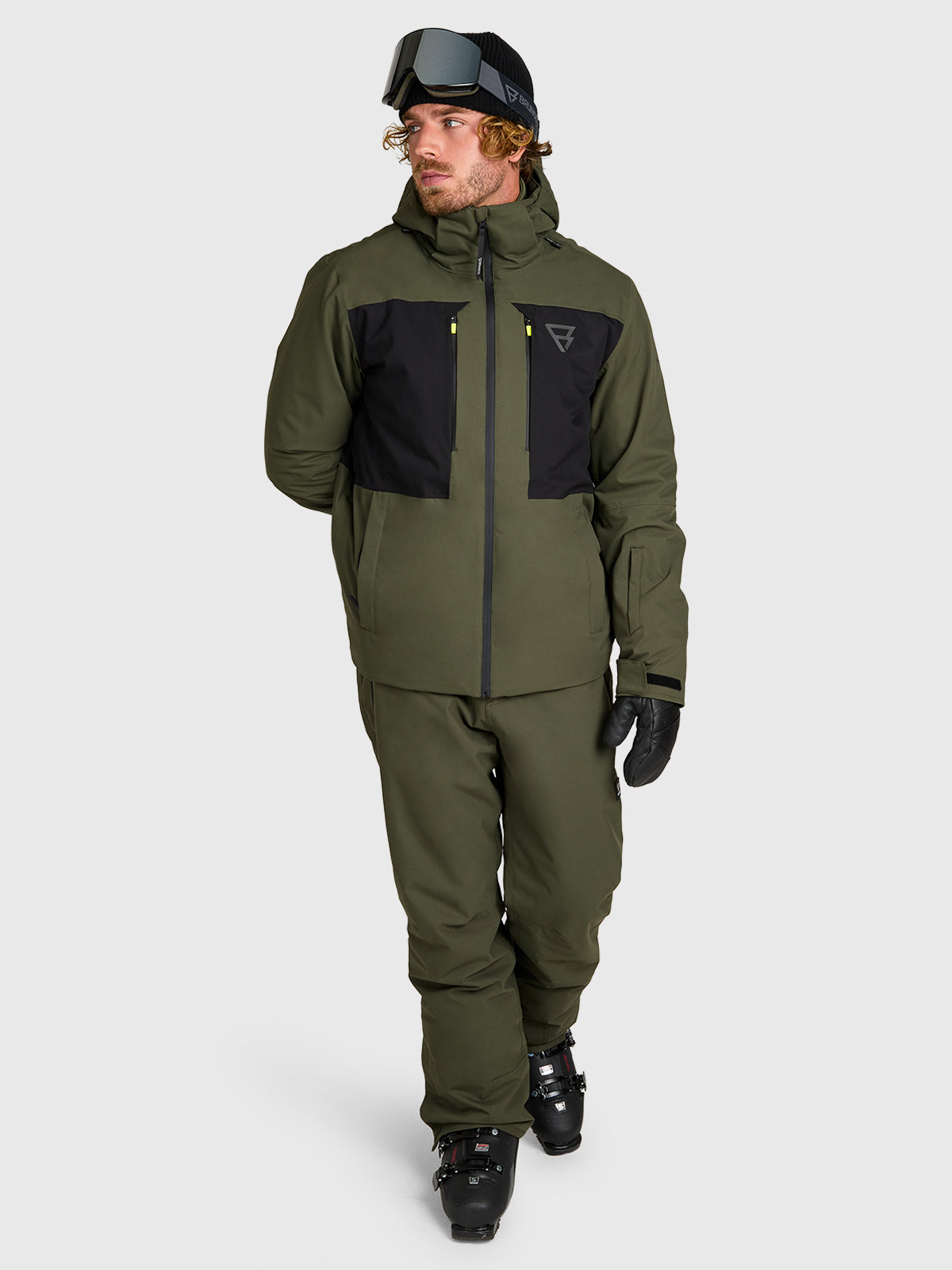 Aratinos-S Men Snow Jacket | Deep Green