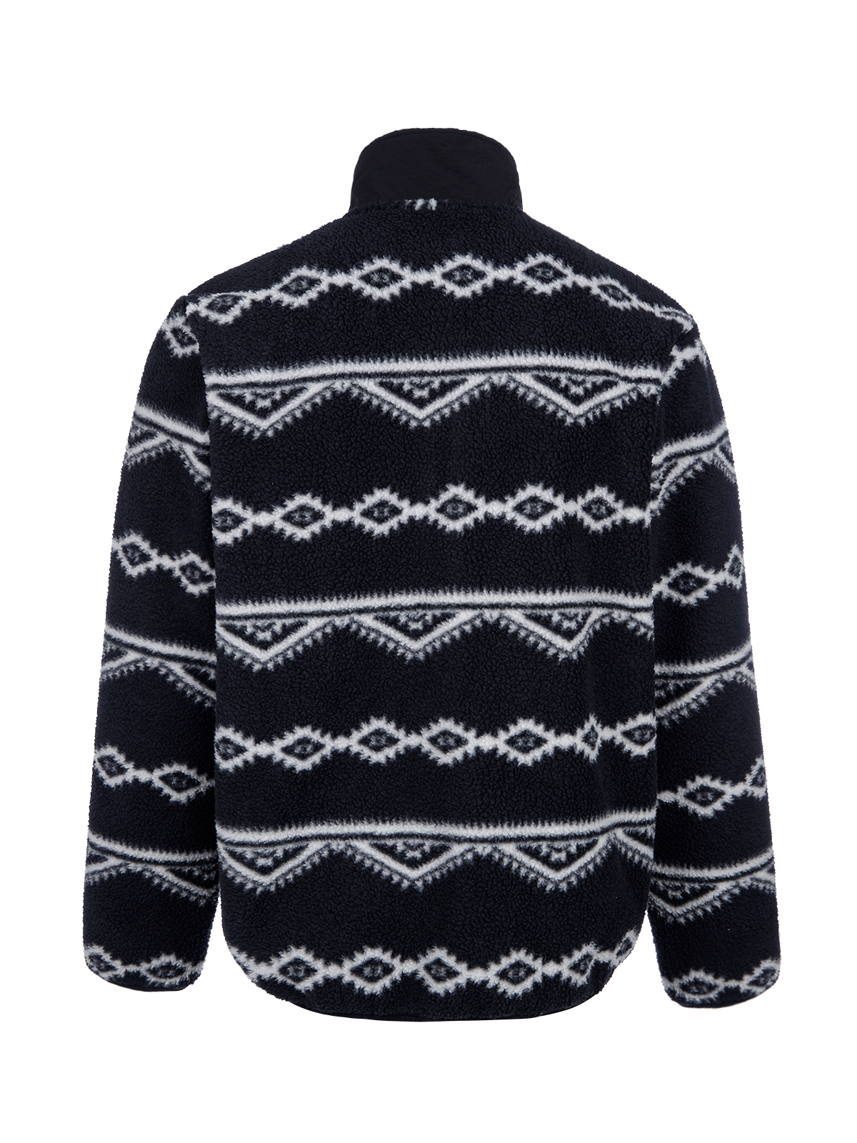 Kevio-Zip Men Urban Fleece | Black