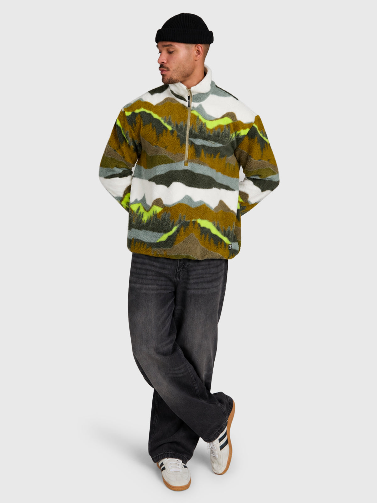 Reggio Men Urban Fleece | Dusky Green
