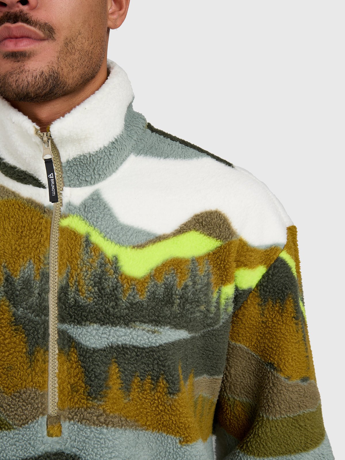 Reggio Men Urban Fleece | Dusky Green