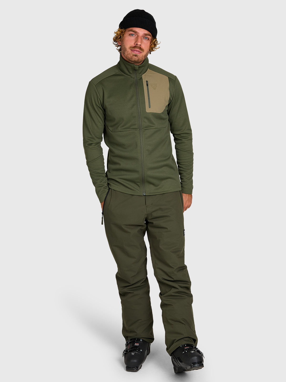 Amatti Men Snow Fleece | Deep Green