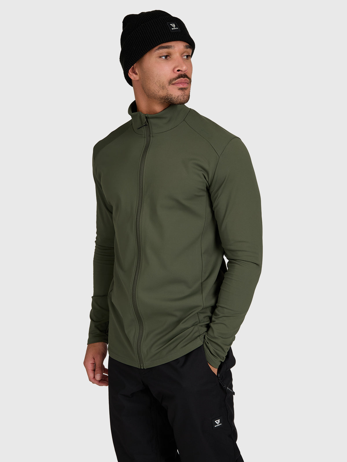 Mano-Zip Men Snow Fleece | Deep Green