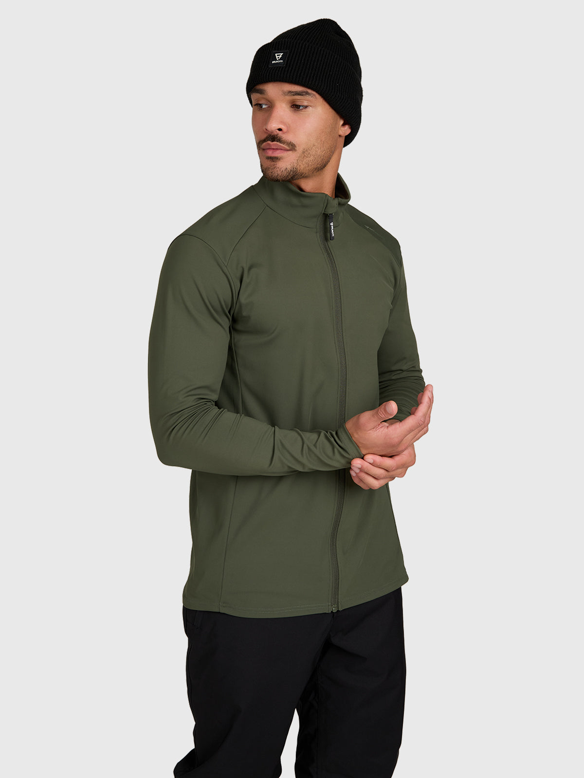 Mano-Zip Men Snow Fleece | Deep Green