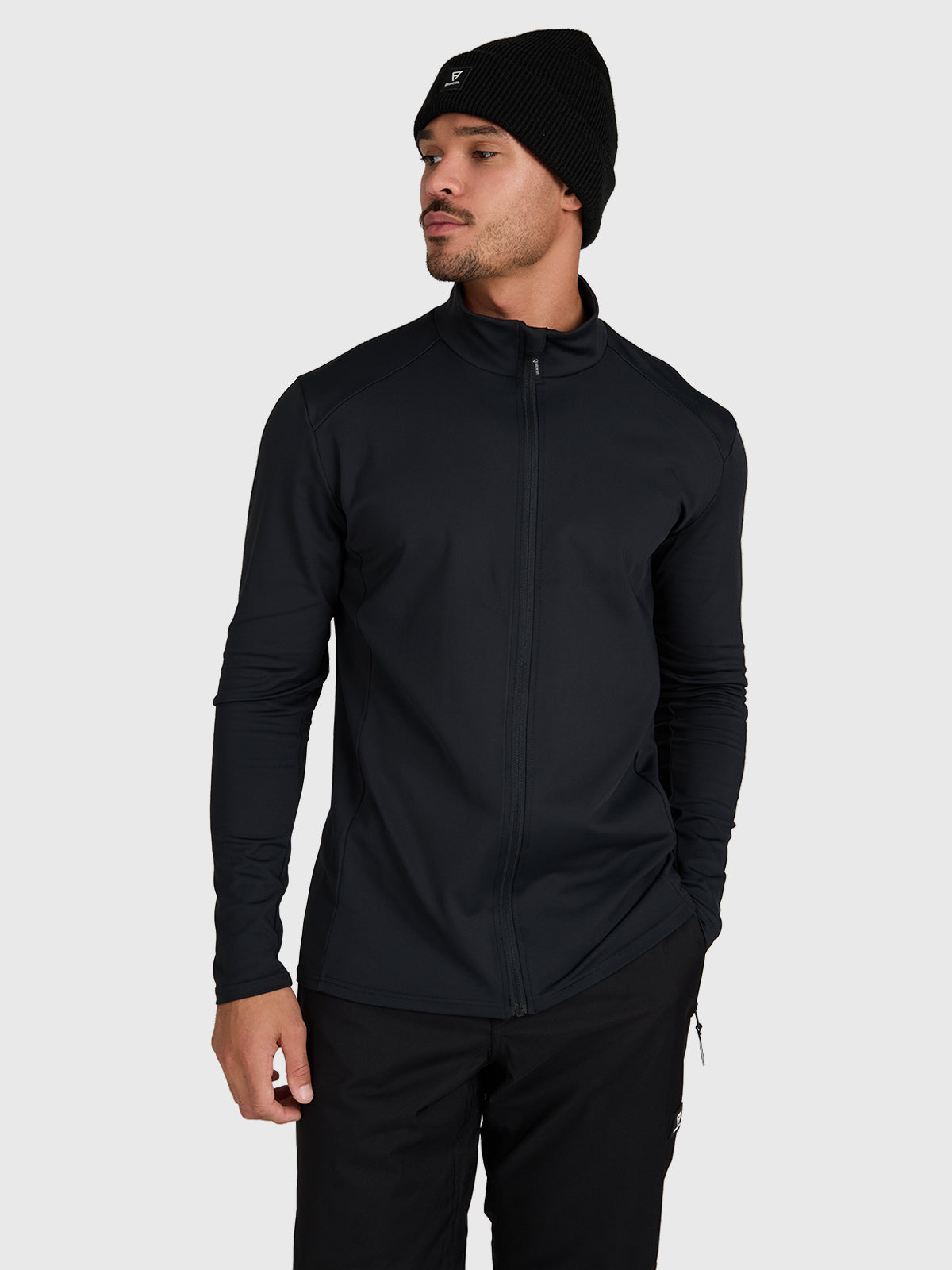 Mano-Zip Men Snow Fleece | Black