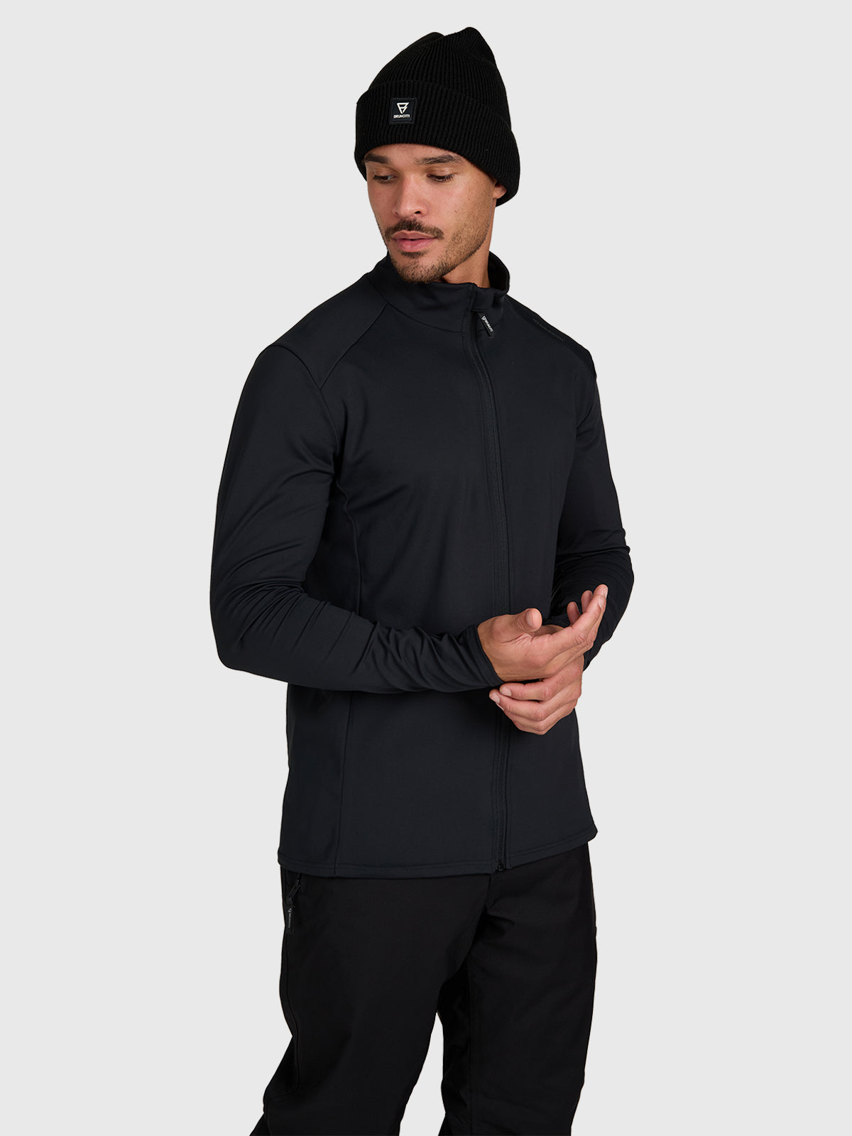 Mano-Zip Men Snow Fleece | Black
