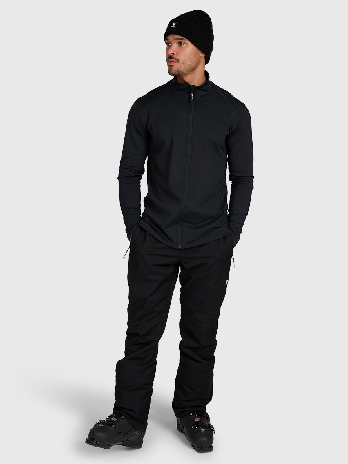 Mano-Zip Men Snow Fleece | Black